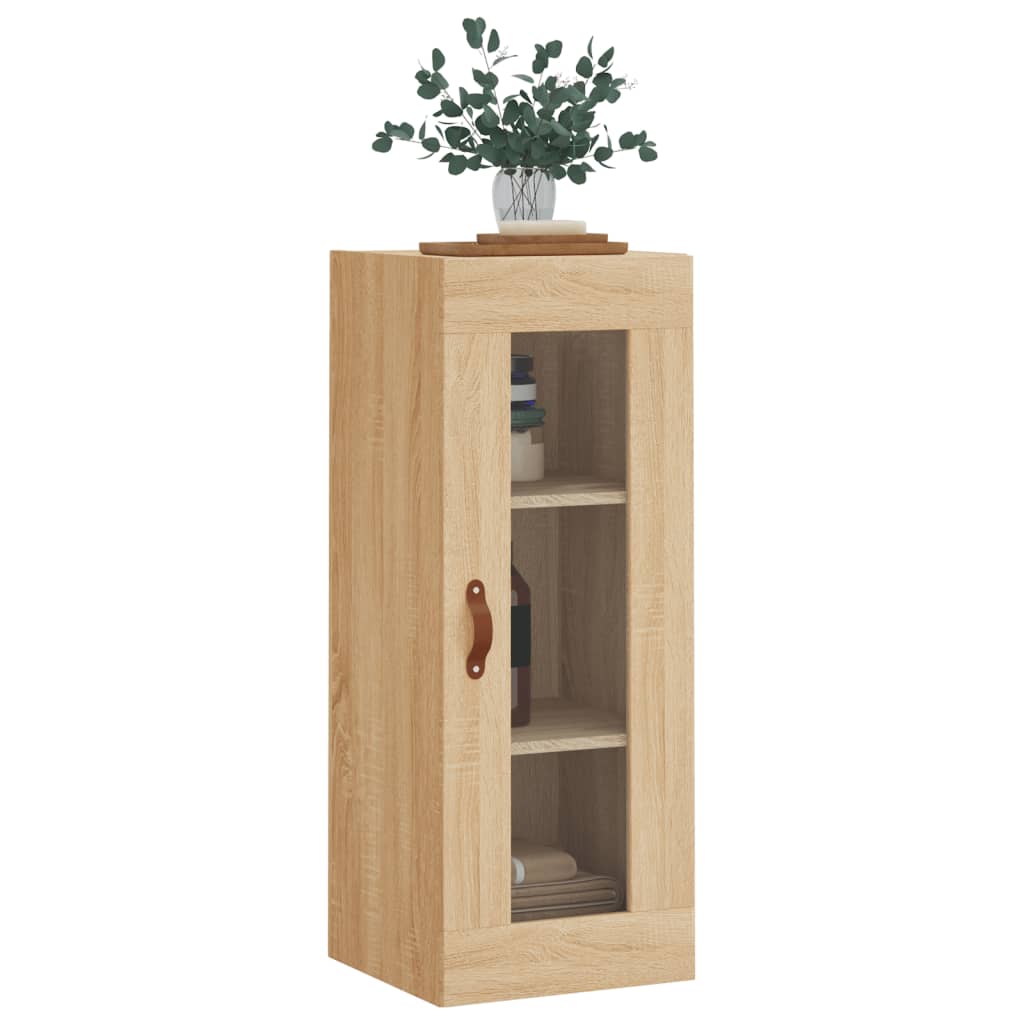 vidaXL Wandschrank Sonoma-Eiche 34,5x34x90 cm