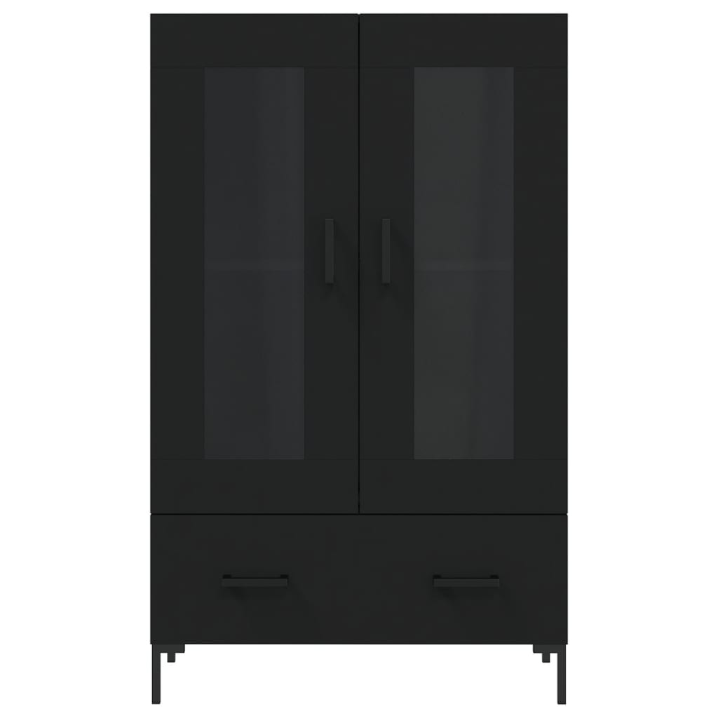 vidaXL Highboard Schwarz 69,5x31x115 cm Holzwerkstoff