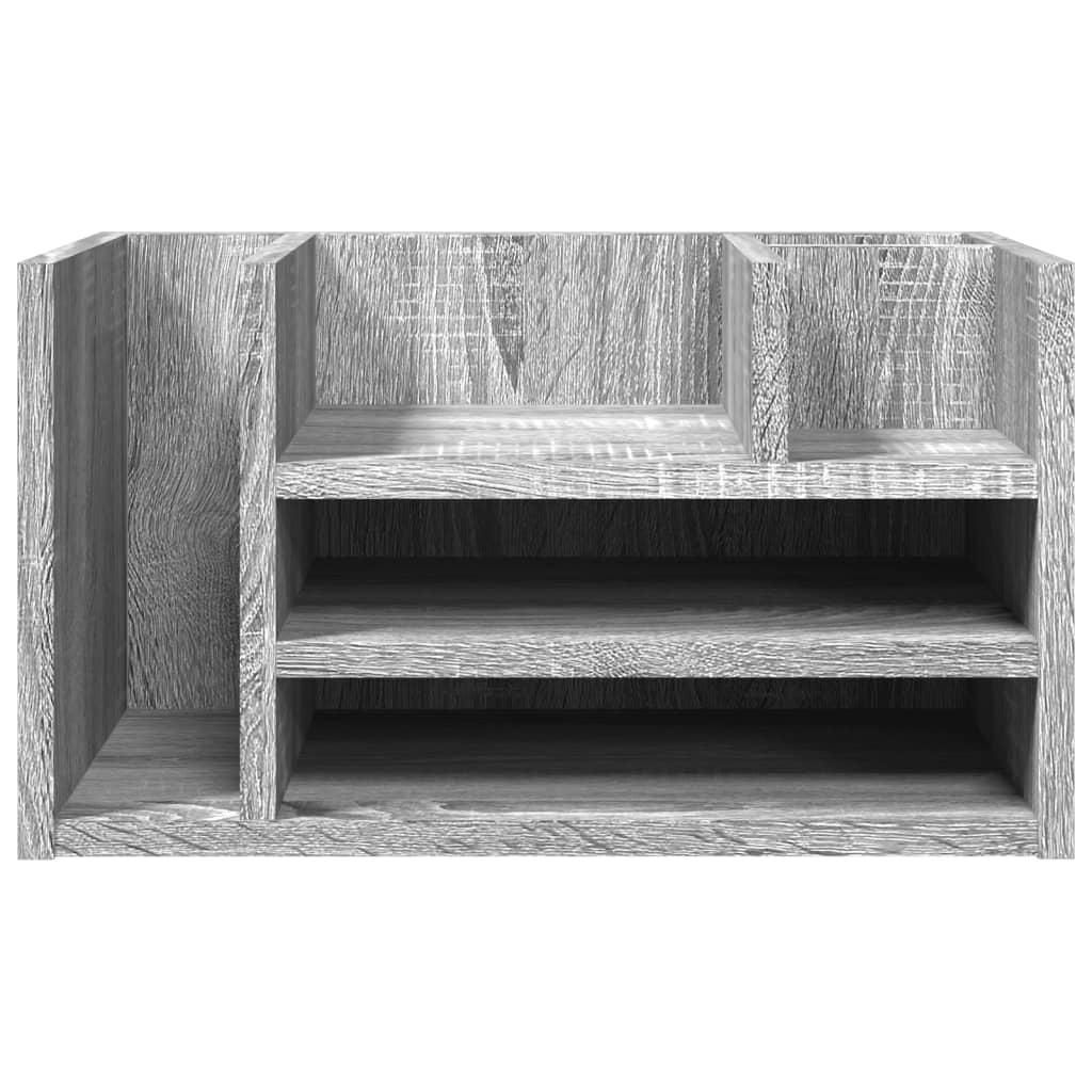 vidaXL Schreibtisch-Organizer Grau Sonoma 44,5x24x25 cm Holzwerkstoff