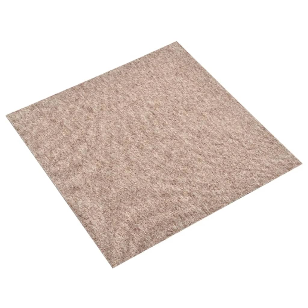 vidaXL Teppichfliesen 20 Stk. 5 m² 50x50 cm Beige