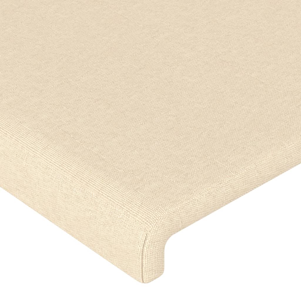 vidaXL Kopfteil mit Ohren Creme 183x16x78/88 cm Stoff