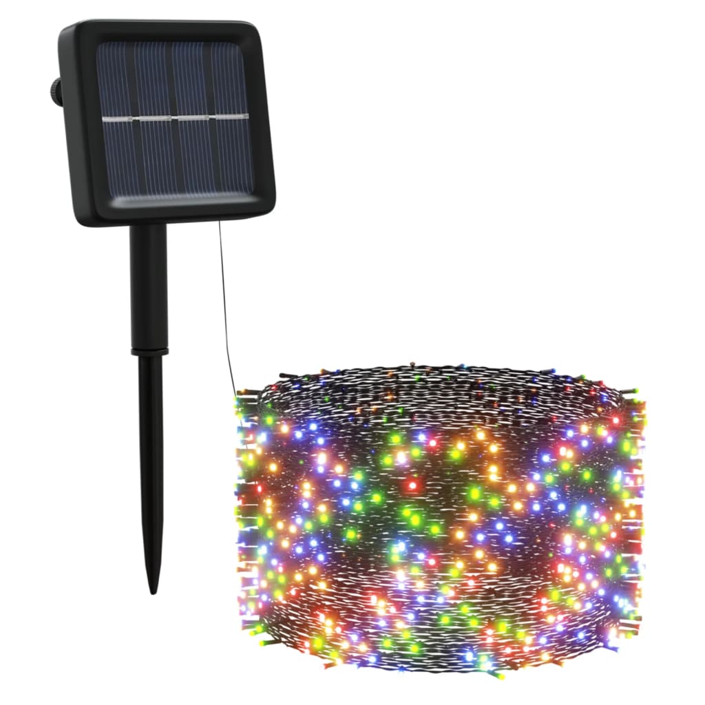 vidaXL Solar-Lichterketten 5 Stk. 5x200 LED Mehrfarbig Innen Außen