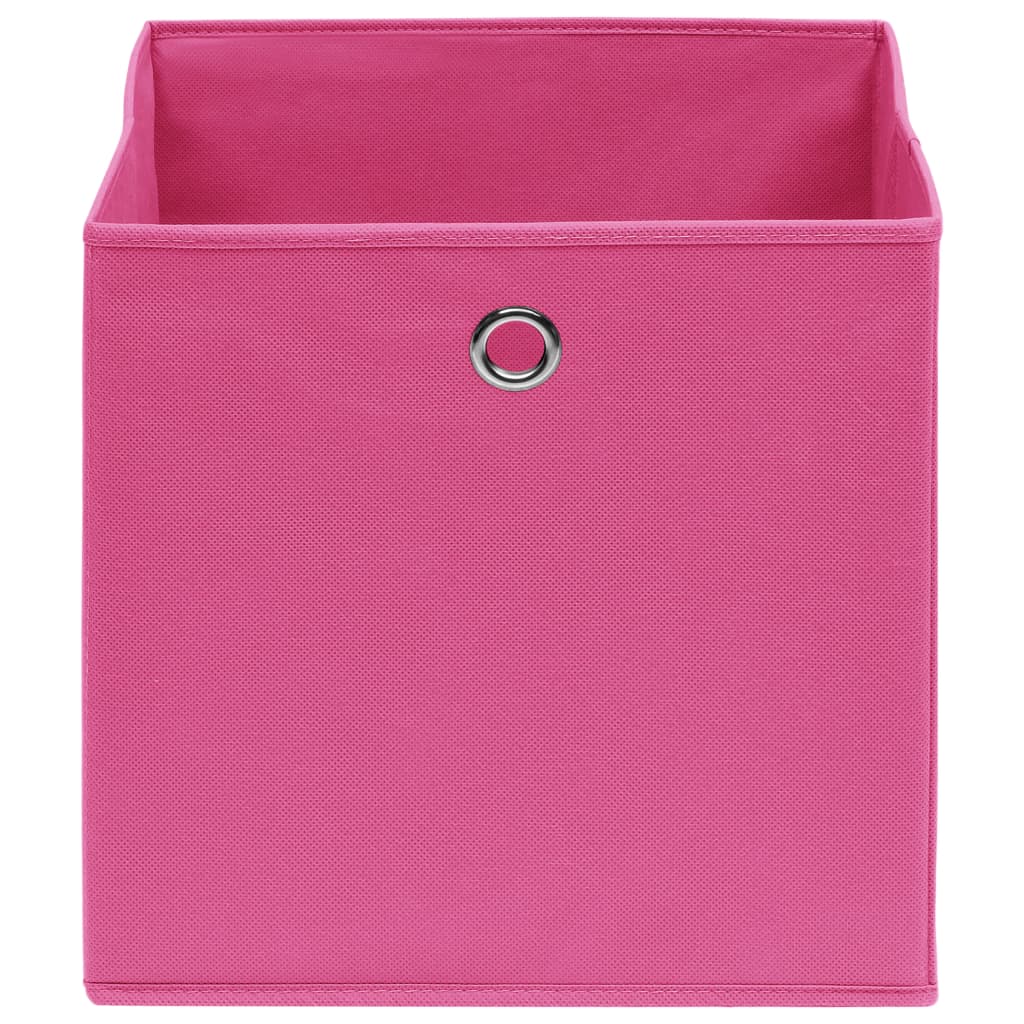 vidaXL Aufbewahrungsboxen 4 Stk. Rosa 32x32x32 cm Stoff