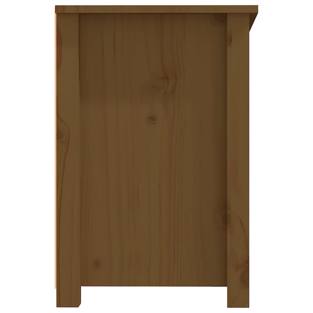 vidaXL TV-Schrank Honigbraun 114x35x52 cm Massivholz Kiefer