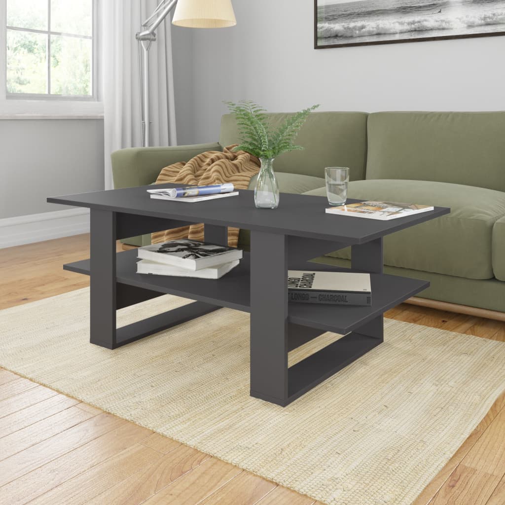 vidaXL Couchtisch Grau 110x55x42 cm Holzwerkstoff