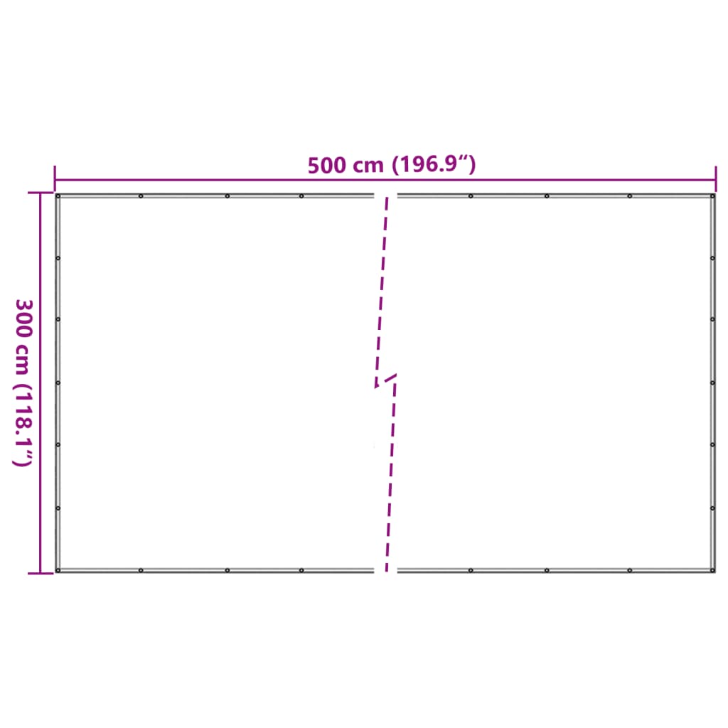 vidaXL Anhängernetz Grün 3x5 m HDPE