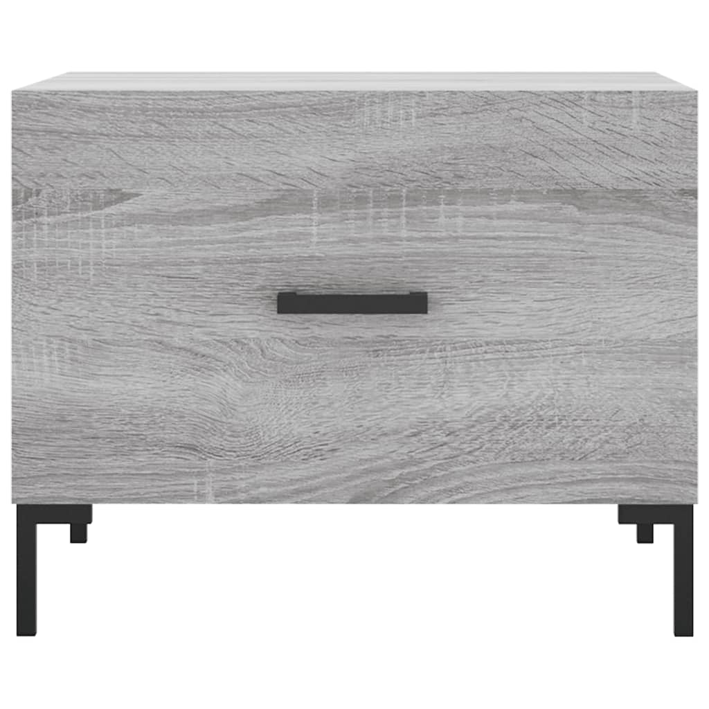 vidaXL Couchtisch Grau Sonoma 50x50x40 cm Holzwerkstoff