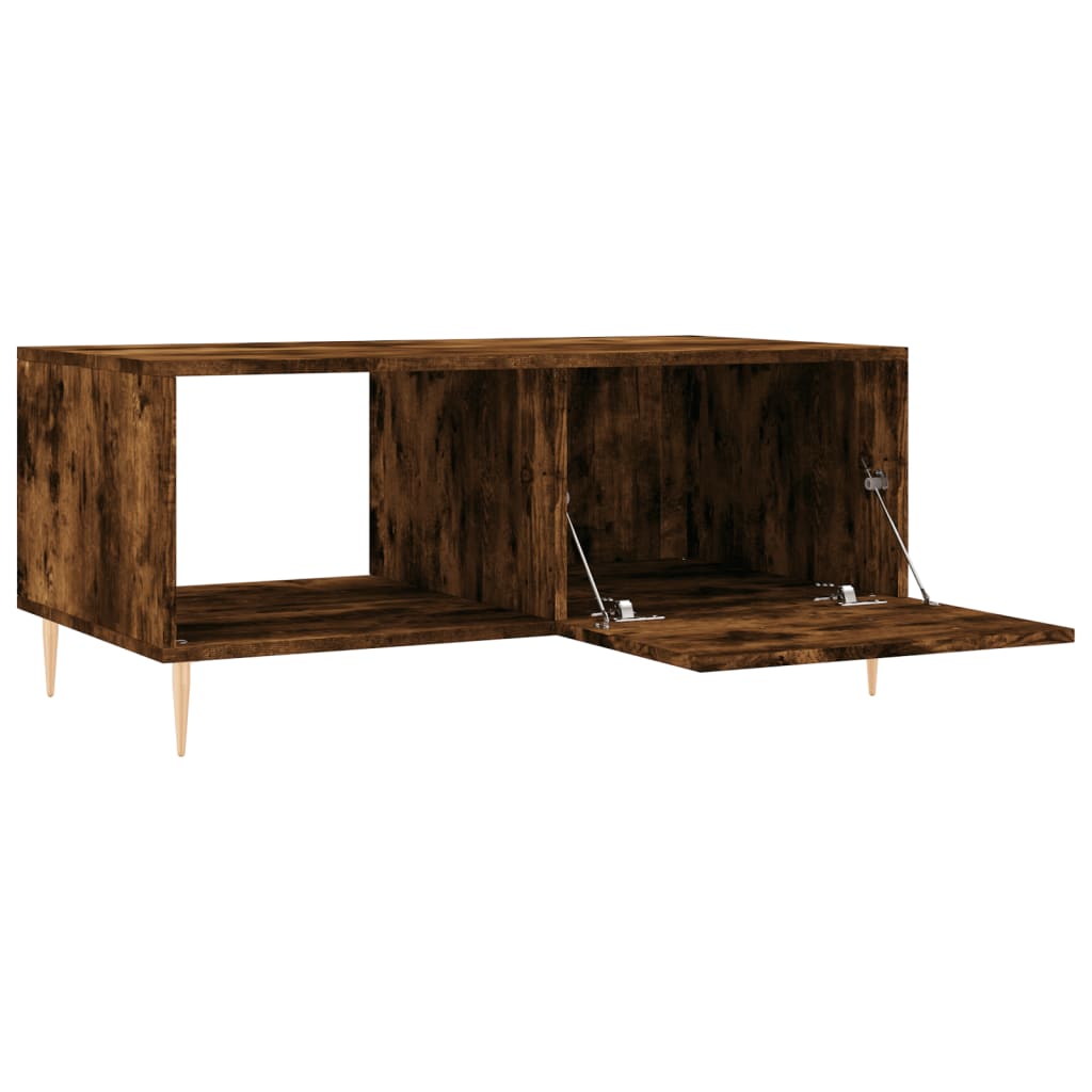 vidaXL Couchtisch Räuchereiche 90x50x40 cm Holzwerkstoff