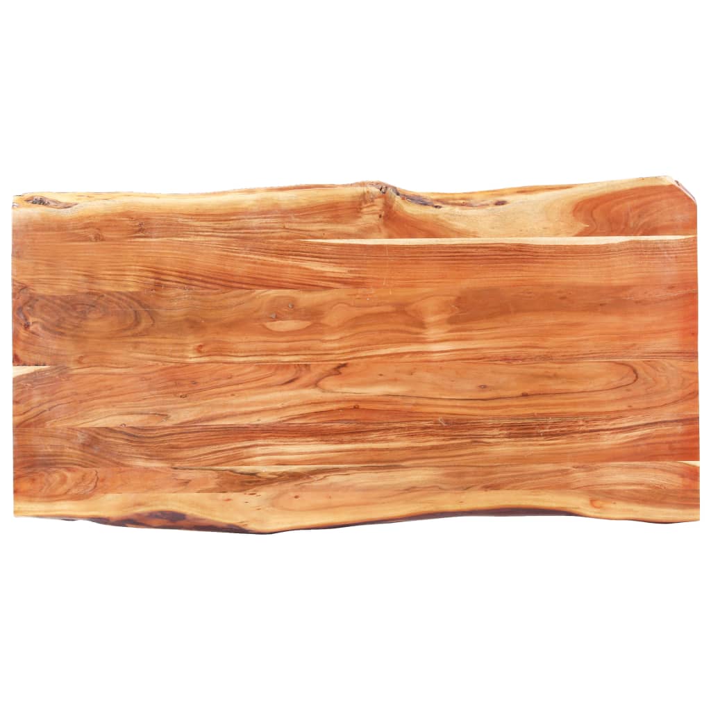 vidaXL Esstisch mit Baumkanten Akazie Masivholz 200 cm 3,8 cm