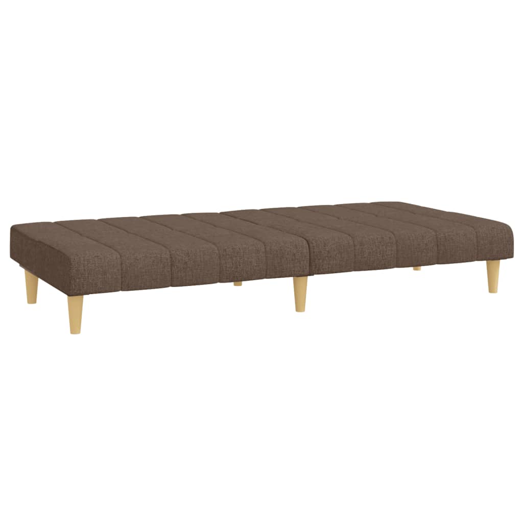 vidaXL Schlafsofa 2-Sitzer Taupe Stoff