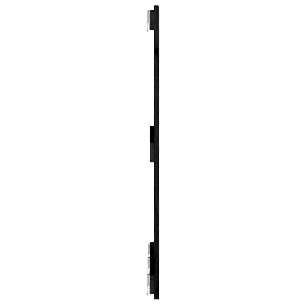 vidaXL Wand-Kopfteil Schwarz 185x3x90 cm Massivholz Kiefer