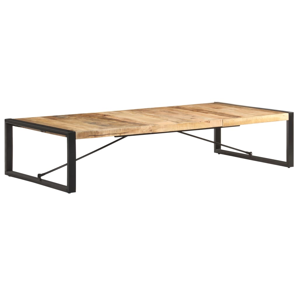 vidaXL Couchtisch 180x90x40 cm Raues Mangoholz