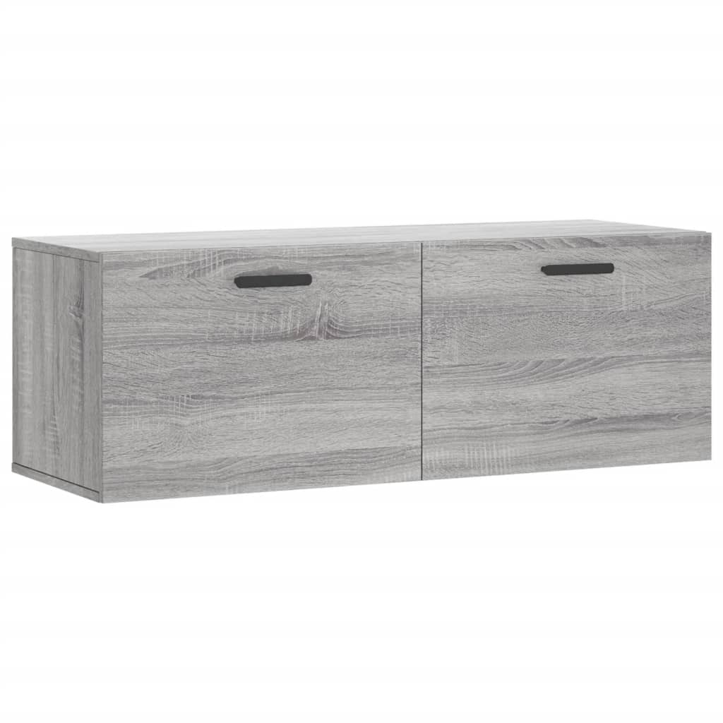 vidaXL Wandschrank Grau Sonoma 100x36,5x35 cm Holzwerkstoff