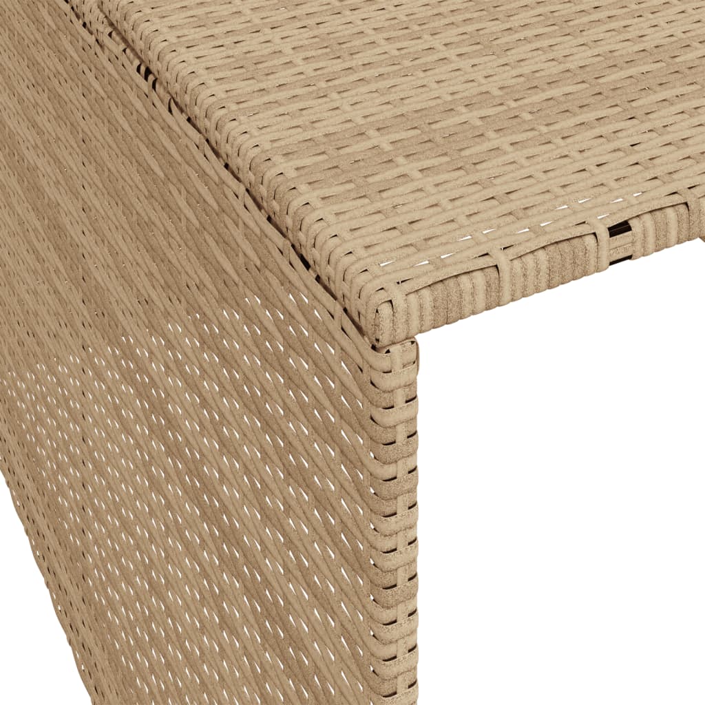 vidaXL Mähroboter-Garage Beige 86x90x52/57 cm Poly Rattan