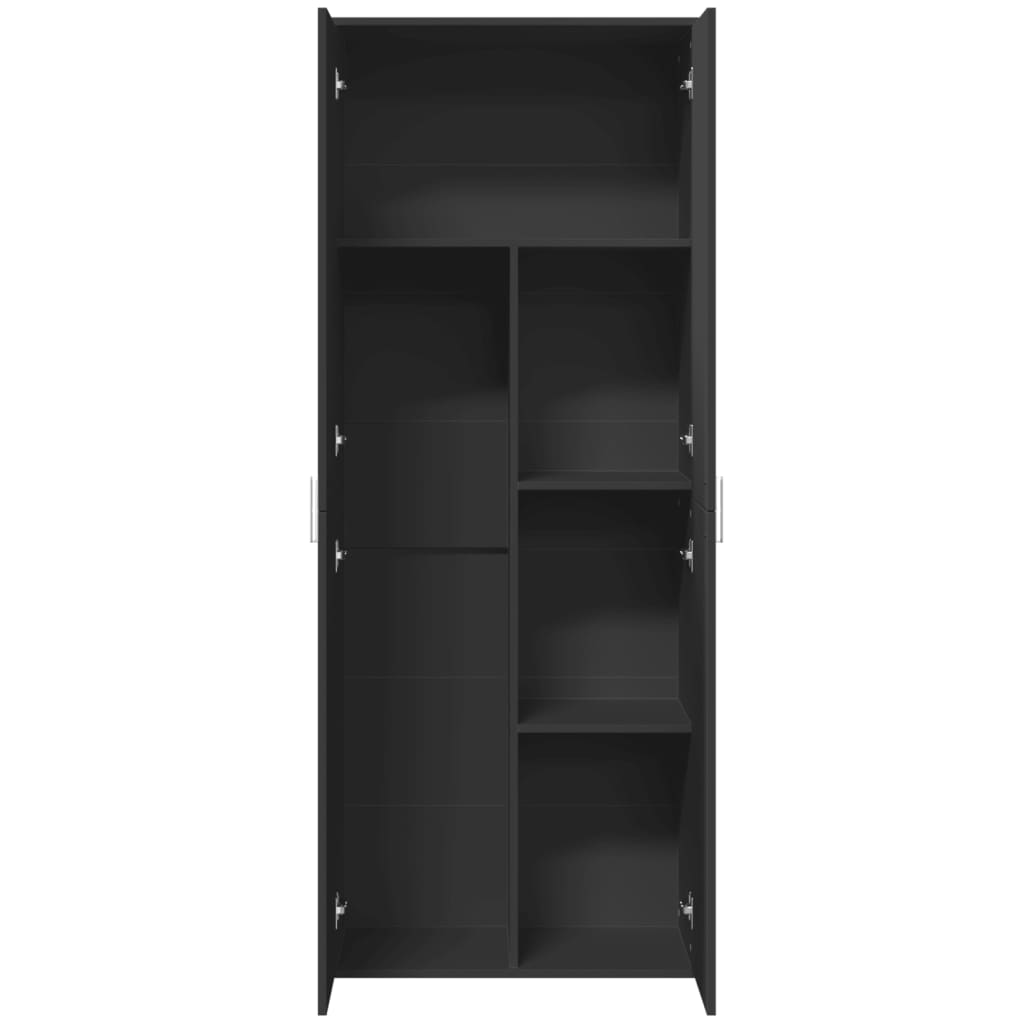 vidaXL Highboard Schwarz 70x35x180 cm Holzwerkstoff