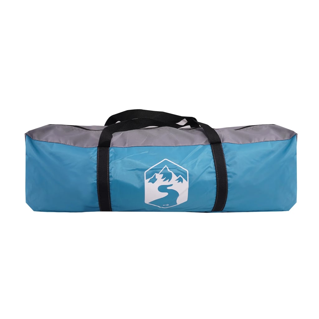 vidaXL Camping-Windschutz Blau 366x152x152 cm Wasserdicht