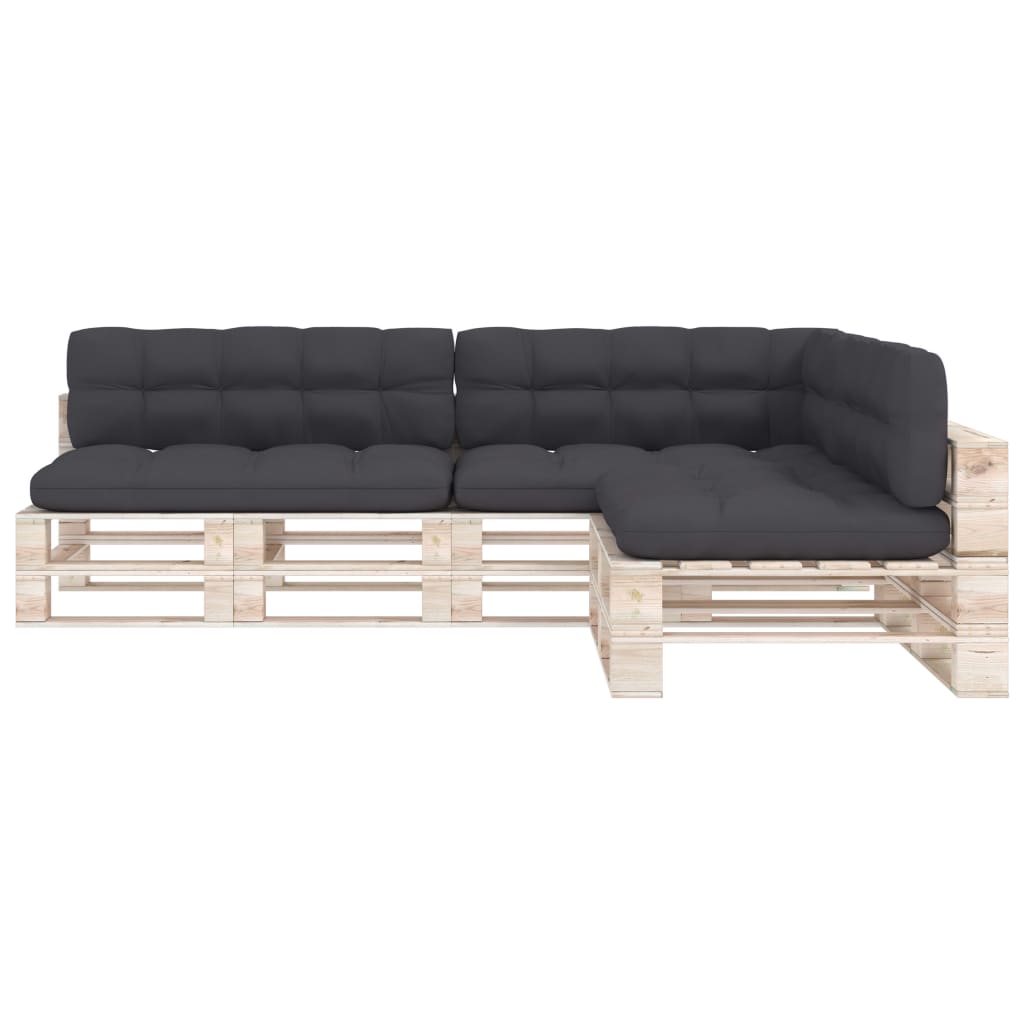 vidaXL Palettensofa-Kissen 7 Stk. Anthrazit