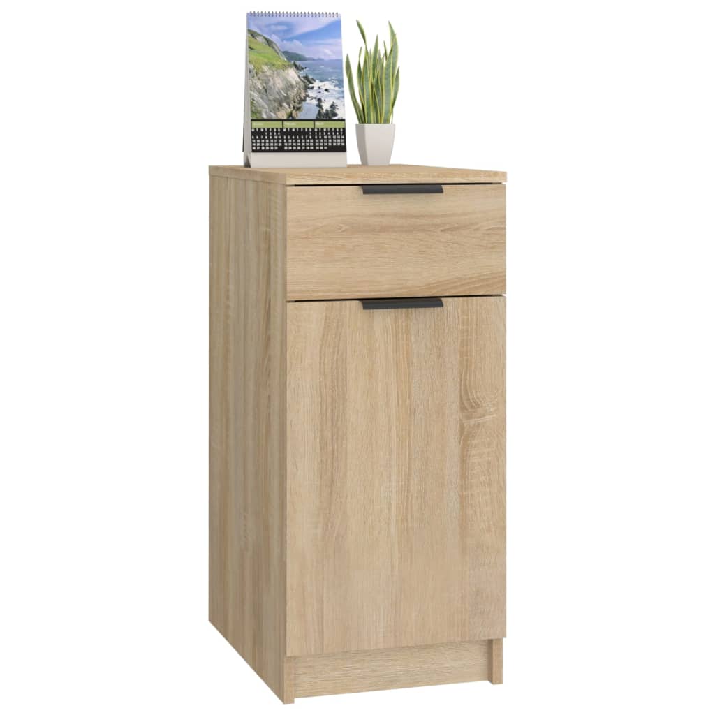 vidaXL Büroschrank Sonoma-Eiche 33,5x50x75 cm Holzwerkstoff