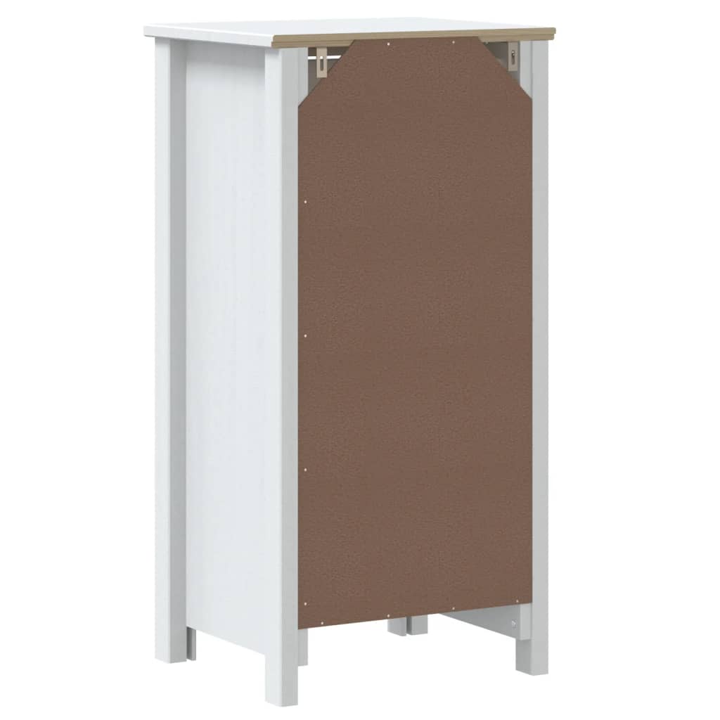 vidaXL Badschrank BERG Weiß 40x34x80 cm Massivholz Kiefer