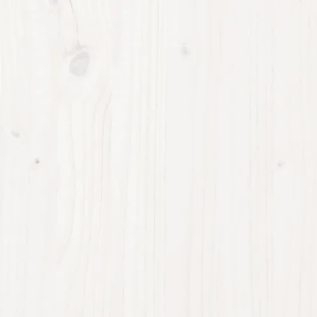 vidaXL Massivholzbett Weiß 120x190 cm Kiefer