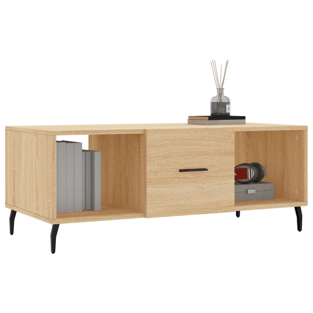 vidaXL Couchtisch Sonoma-Eiche 102x50x40 cm Holzwerkstoff