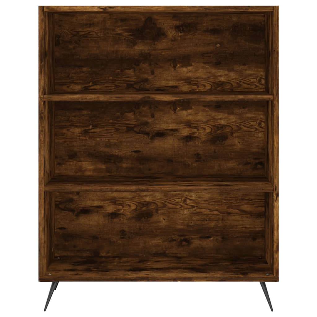 vidaXL Highboard Räuchereiche 69,5x34x180 cm Holzwerkstoff