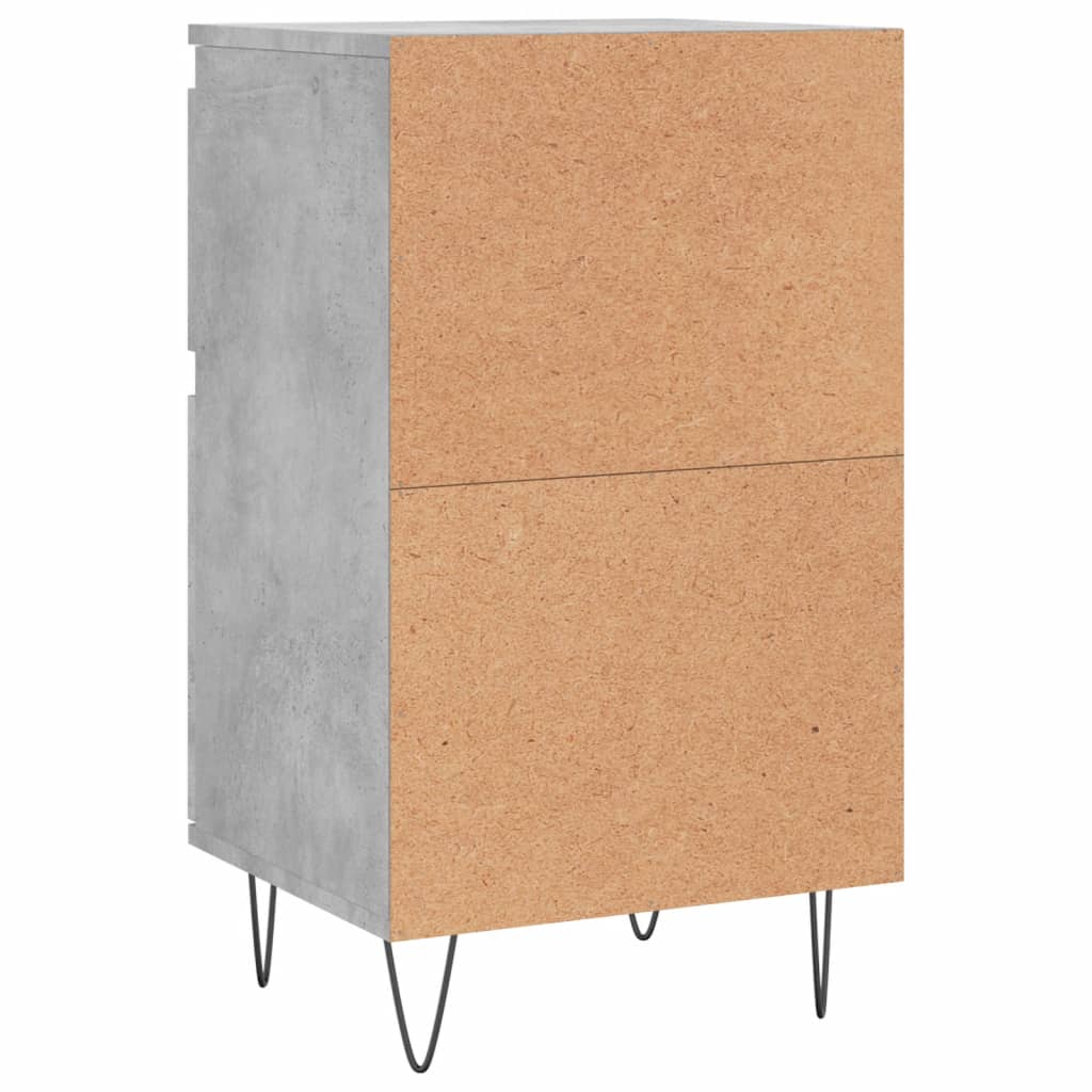 vidaXL Sideboards 2 Stk. Betongrau 40x35x70 cm Holzwerkstoff