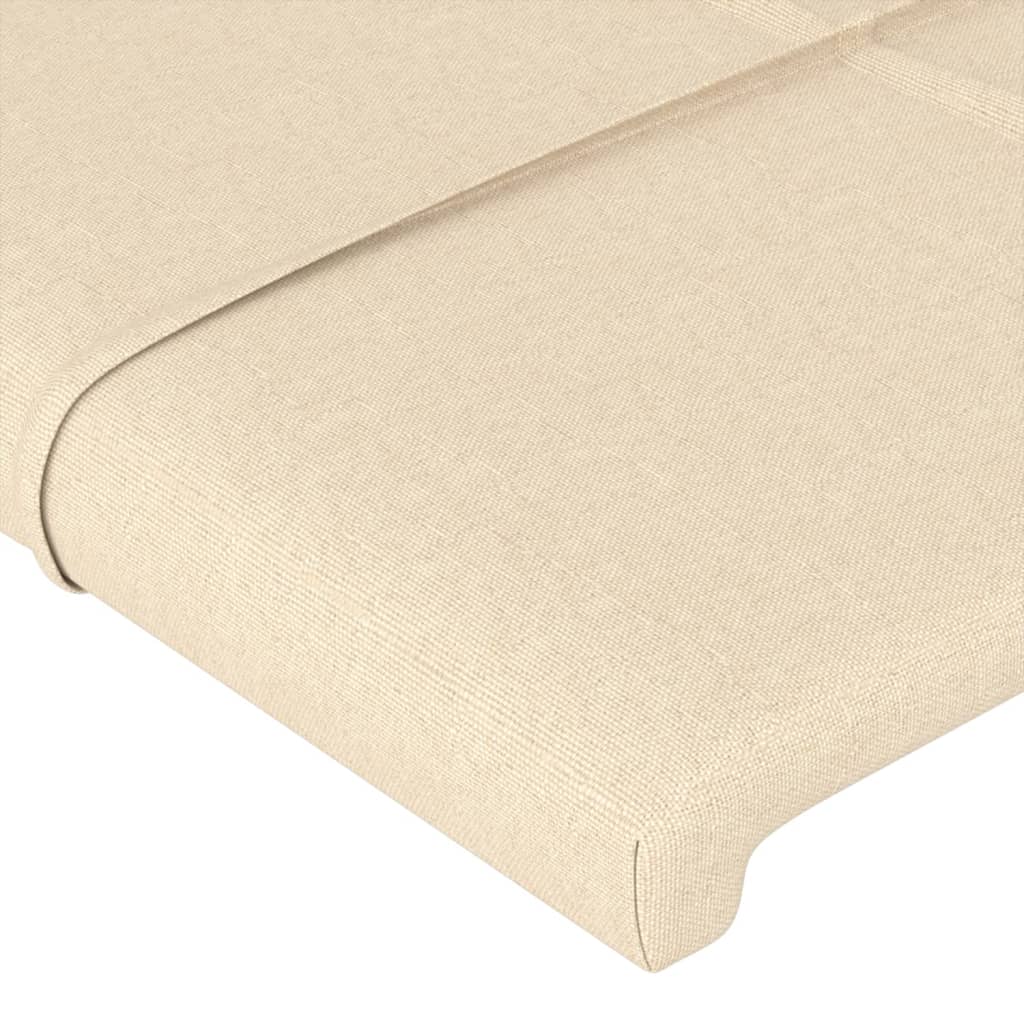 vidaXL Kopfteil mit Ohren Creme 147x23x78/88 cm Stoff