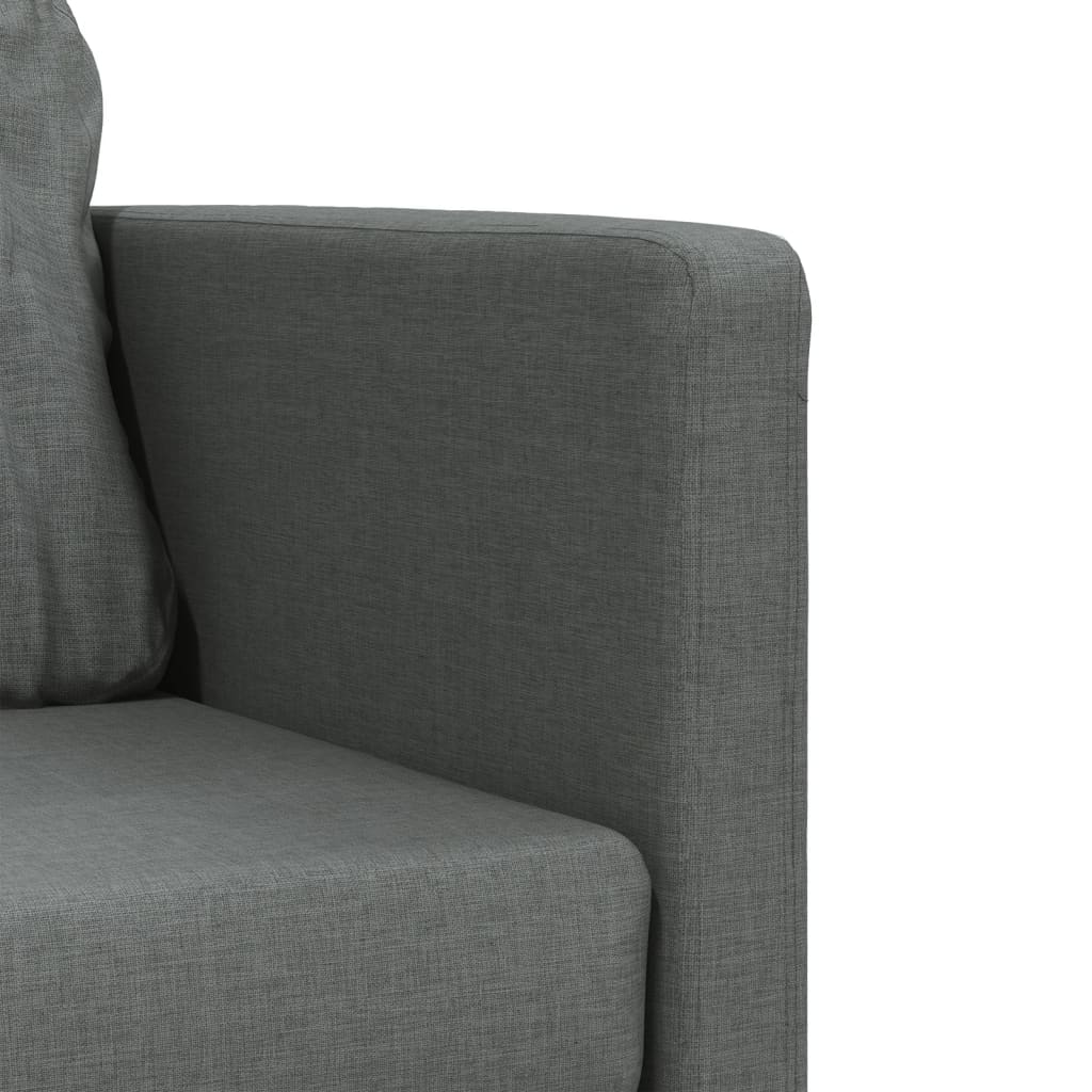 vidaXL Bodensofa mit Schlaffunktion Dunkelgrau 112x174x55 cm Stoff