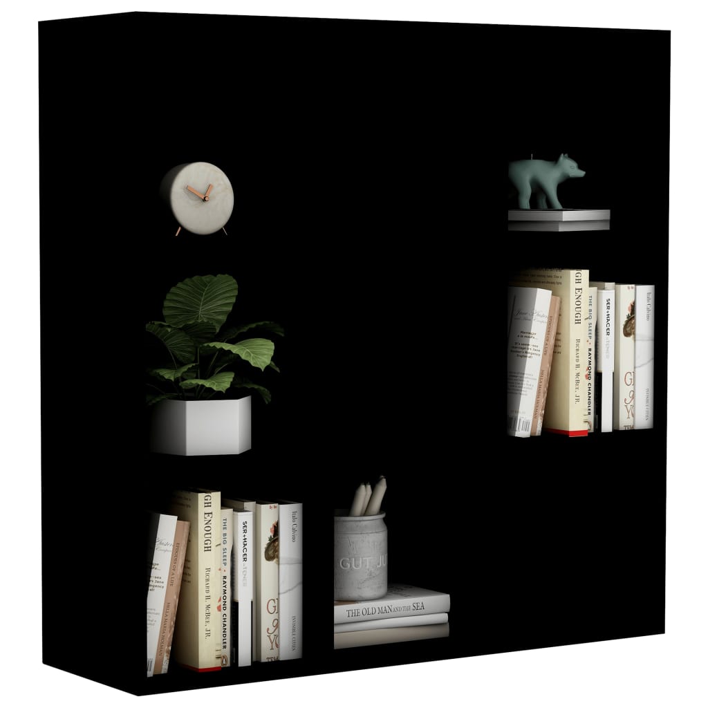 vidaXL Bücherregal Schwarz 98x29x97,5 cm Holzwerkstoff