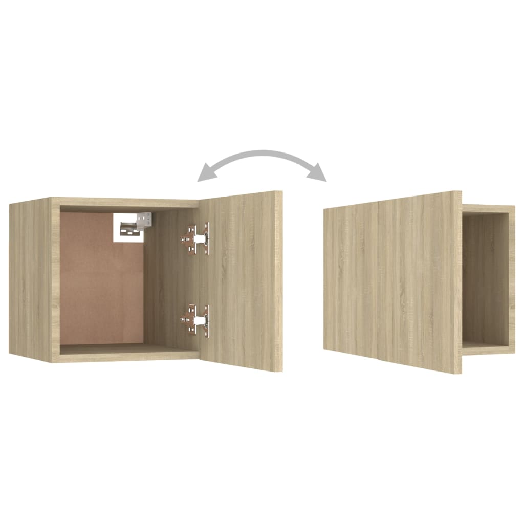 vidaXL 5-tlg. TV-Schrank-Set Sonoma-Eiche Holzwerkstoff