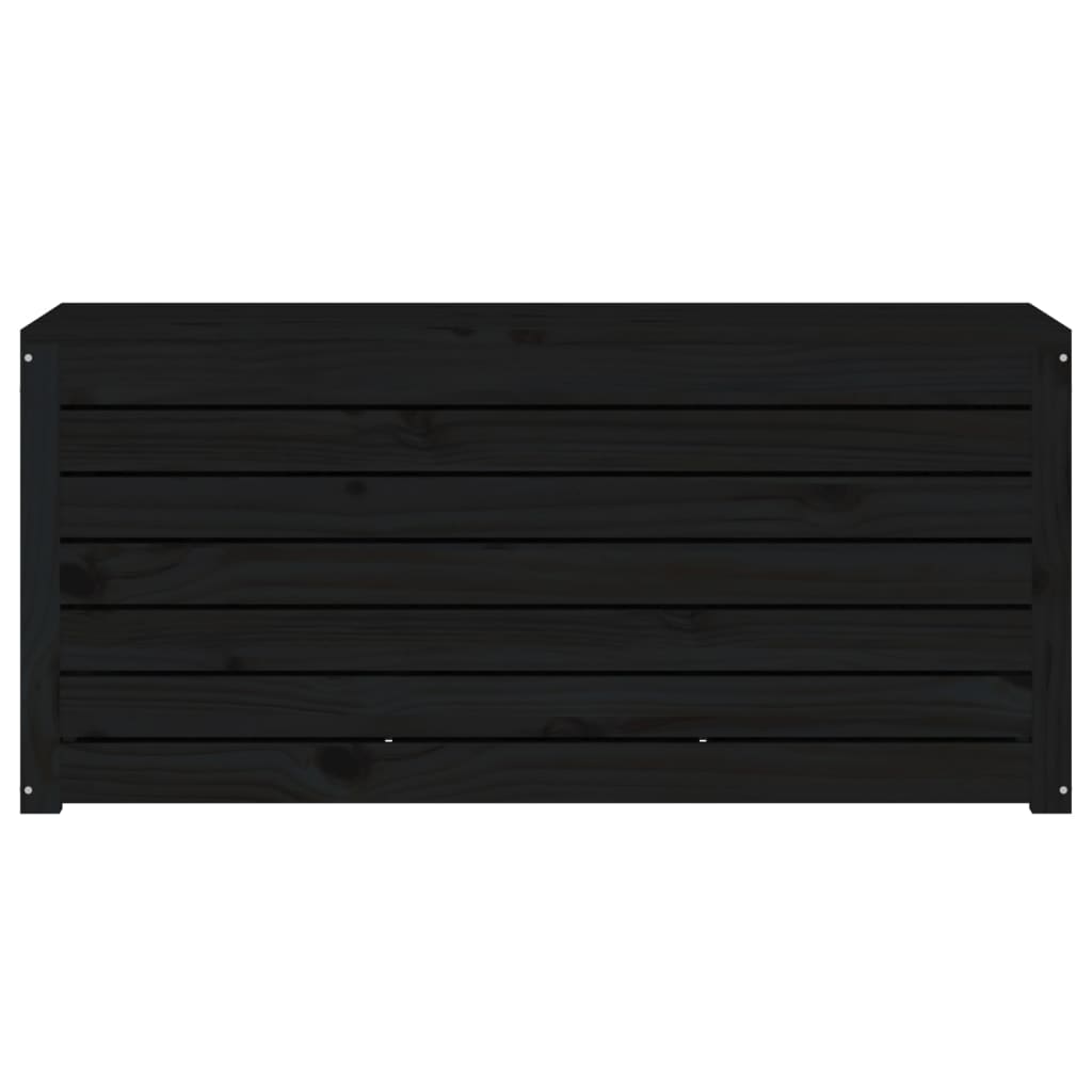 vidaXL Gartenbox Schwarz 101x50,5x46,5 cm Massivholz Kiefer