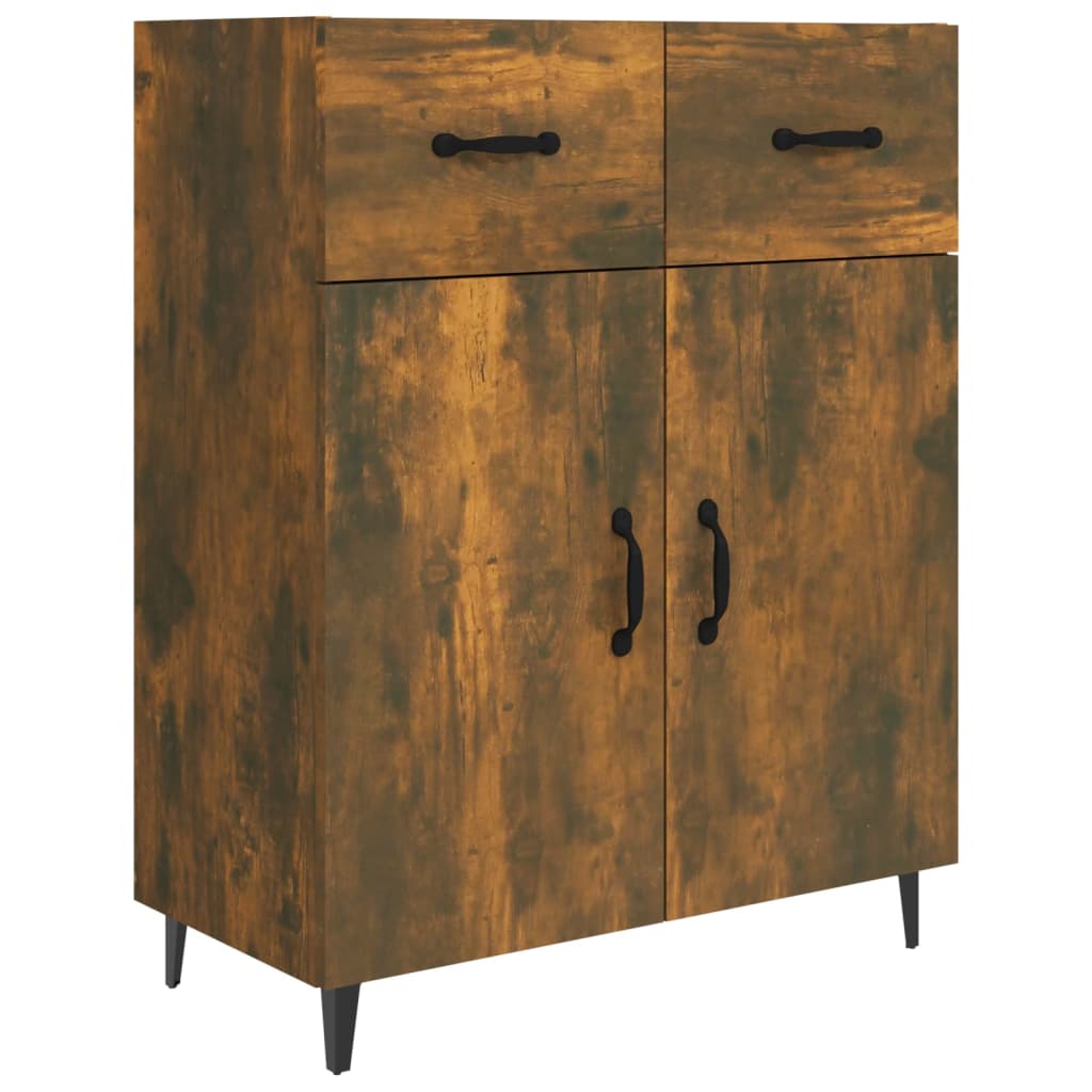 vidaXL Sideboard Räuchereiche 69,5x34x90 cm Holzwerkstoff