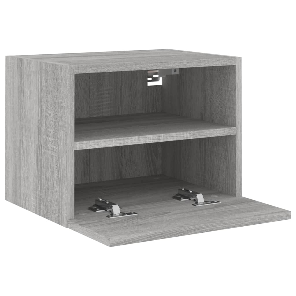 vidaXL TV-Wandschränke 2 Stk. Grau Sonoma 40x30x30 cm Holzwerkstoff