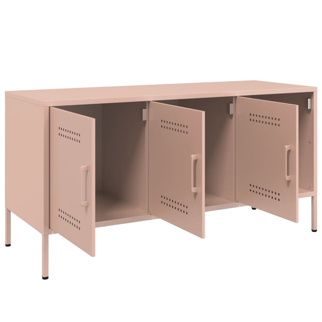 vidaXL TV-Schrank Rosa 100,5x39x50,5 cm Stahl