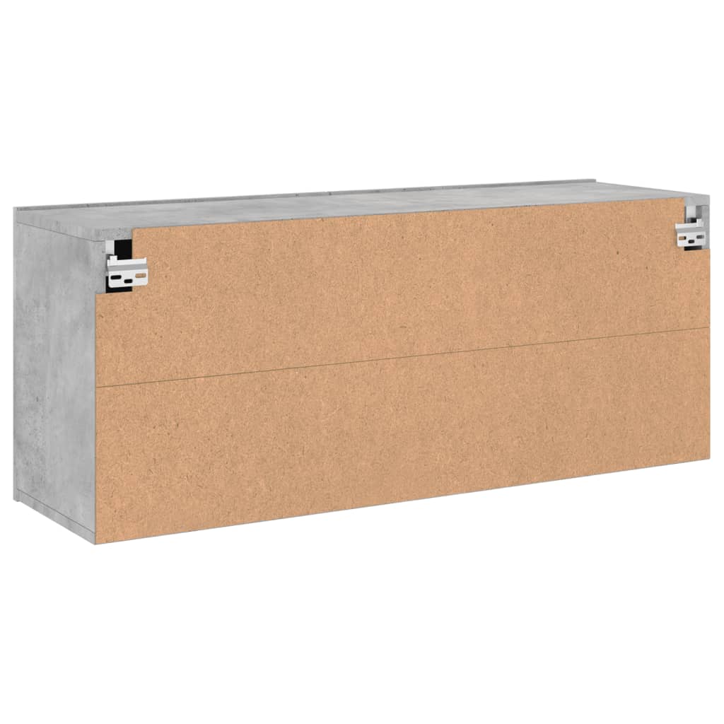 vidaXL TV-Wandschrank Betongrau 100x30x41 cm