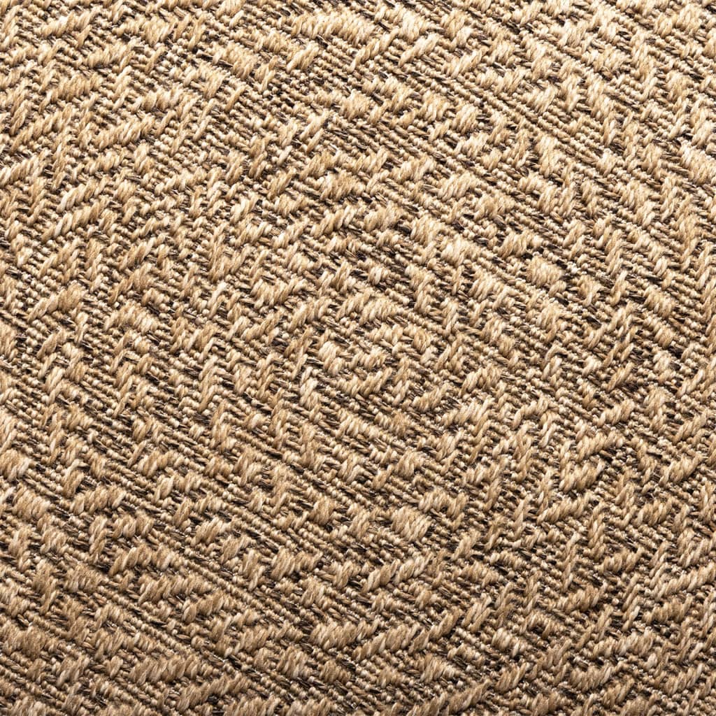 vidaXL Teppich ZIZUR 160x230 cm Jute-Optik Indoor und Outdoor