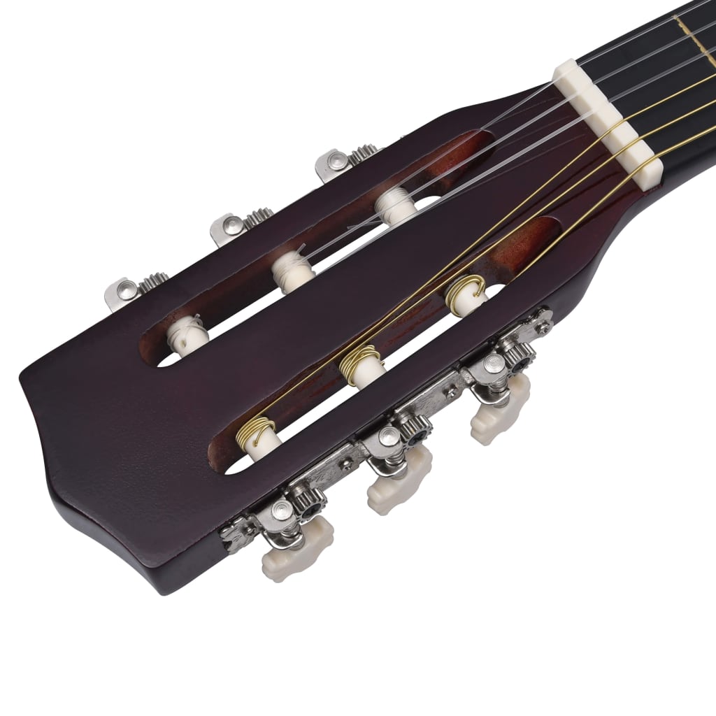 vidaXL 8-tlg. Klassische Gitarre Set für Anfänger 1/2 34"