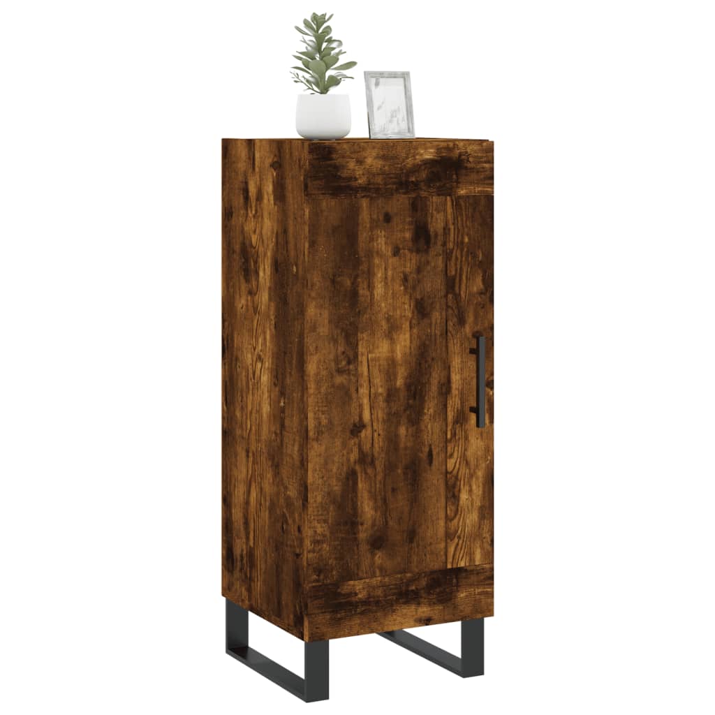 vidaXL Sideboard Räuchereiche 34,5x34x90 cm Holzwerkstoff