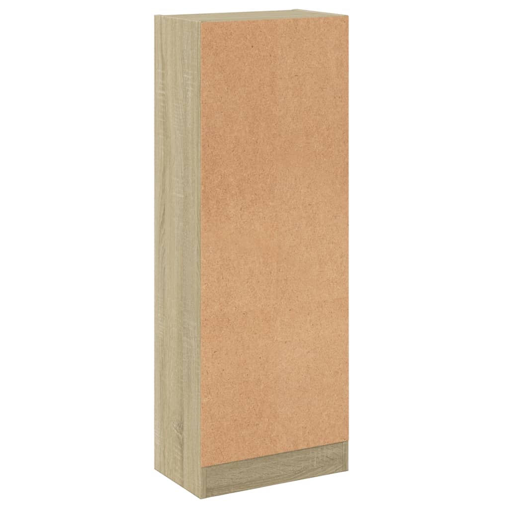 vidaXL Bücherregal 3 Fächer Weiß und Sonoma 40x24x109 cm Holzwerkstoff