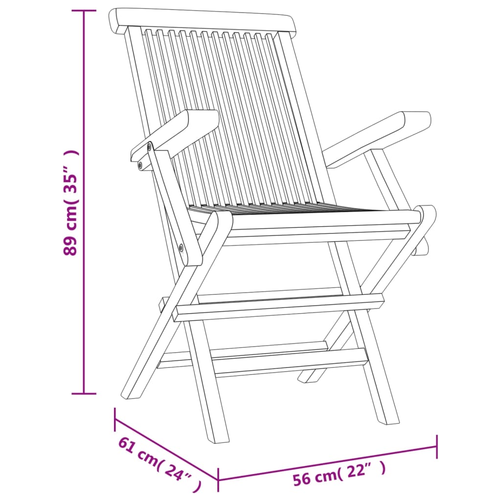 vidaXL 7-tlg. Garten-Essgruppe Grau Massivholz Teak