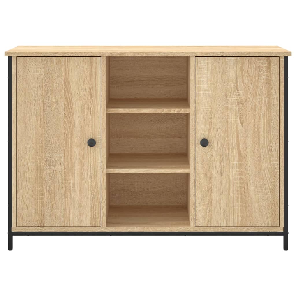 vidaXL Sideboard Sonoma-Eiche 100x35x70 cm Holzwerkstoff