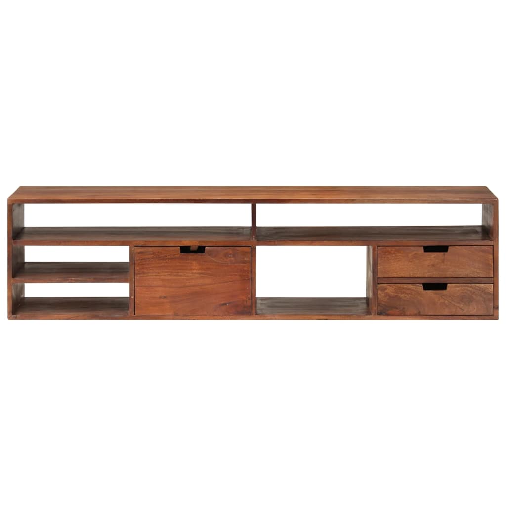 vidaXL TV-Schrank 140x30x35 cm Massivholz Akazie