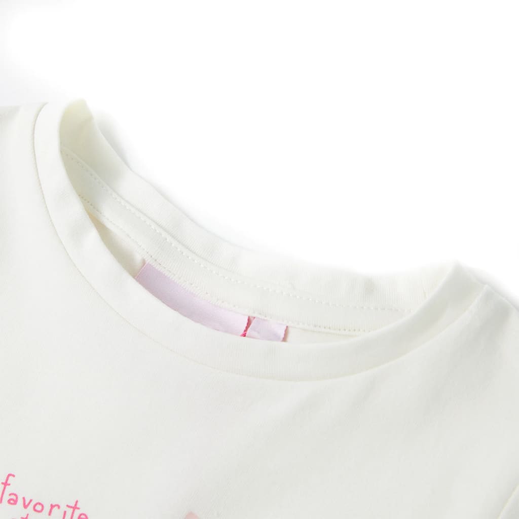 Kinder-T-Shirt Ecru 104