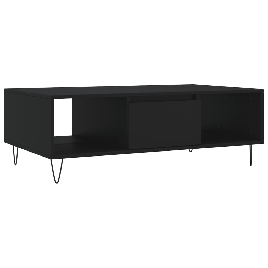 vidaXL Couchtisch Schwarz 104x60x35 cm Holzwerkstoff