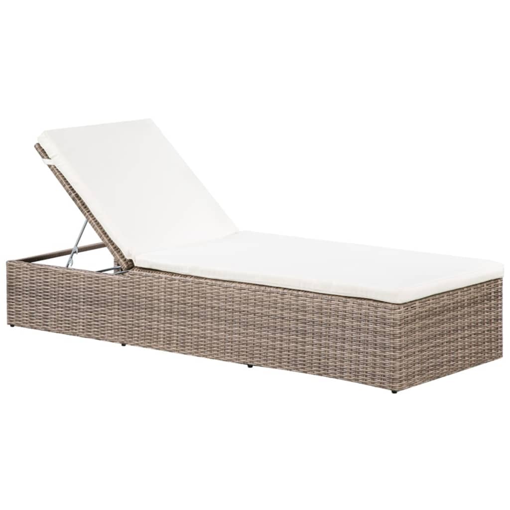 vidaXL 11-tlg. Garten-Essgruppe Poly Rattan Braun