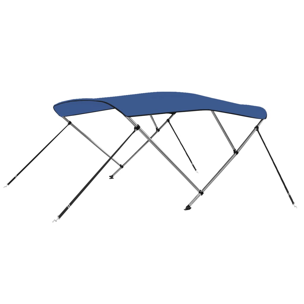 vidaXL 3-Bow Bimini Top Blau 183x180x137 cm