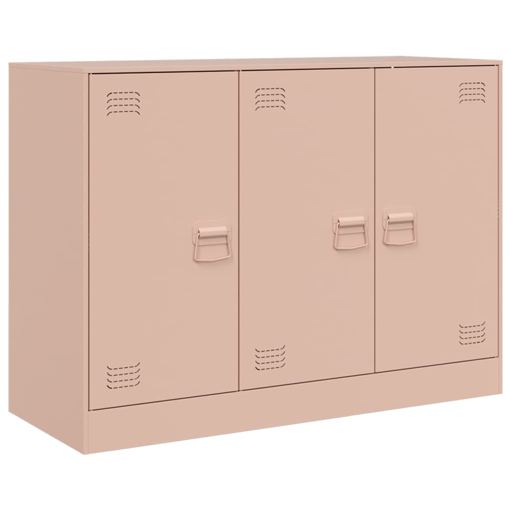 vidaXL Sideboard Rosa 99x39x73 cm Stahl