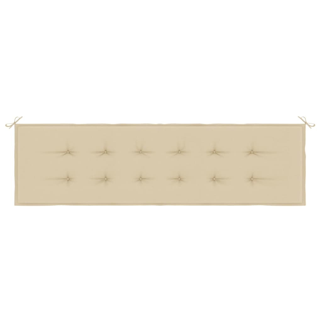 vidaXL Gartenbank-Auflage Beige 180x50x3 cm Oxford-Gewebe