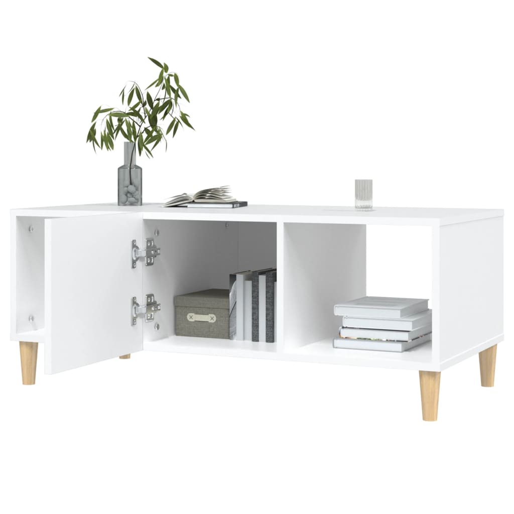 vidaXL Couchtisch Weiß 102x50x40 cm Holzwerkstoff